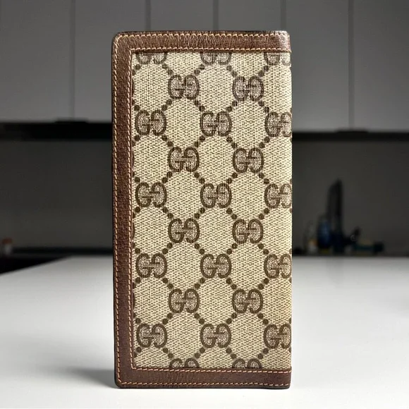 Gucci Beige and Brown Wallet and check book - Picture 2 of 7